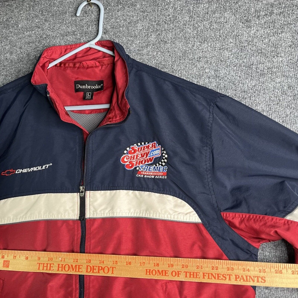 Vintage Chevrolet Jacket Men L Super Chevy Car Show Series Full Zip - Picture 5 of 7